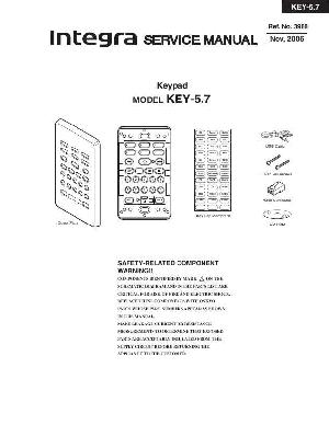 Сервисная инструкция Onkyo KEY-5.7 INTEGRA ― Manual-Shop.ru