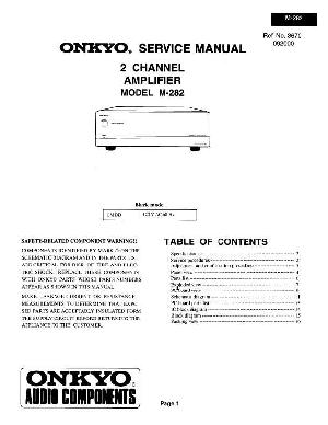 Service manual Onkyo M-282 ― Manual-Shop.ru