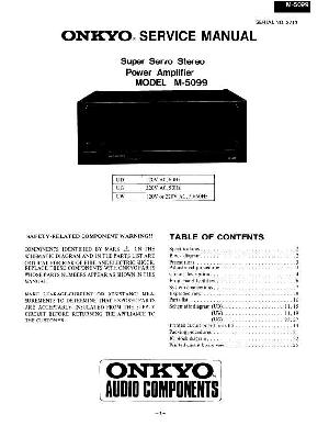Сервисная инструкция Onkyo M-5090 ― Manual-Shop.ru