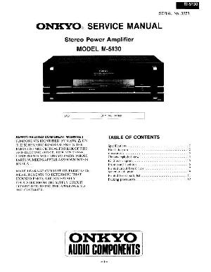 Сервисная инструкция Onkyo M-5130 ― Manual-Shop.ru