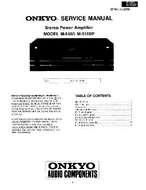 Сервисная инструкция Onkyo M-5160 ― Manual-Shop.ru