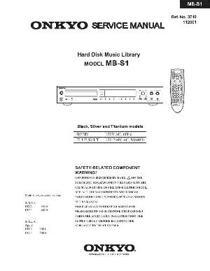 Service manual Onkyo MB-S1 ― Manual-Shop.ru