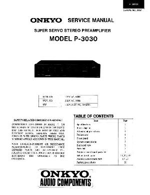 Service manual Onkyo P-3030 ― Manual-Shop.ru