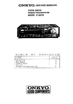 Сервисная инструкция Onkyo P-3090 ― Manual-Shop.ru