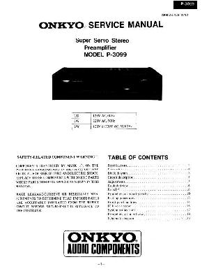 Service manual Onkyo P-3099 ― Manual-Shop.ru