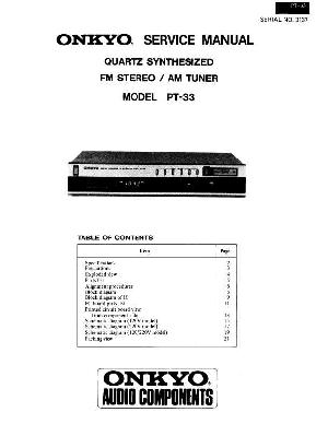 Service manual Onkyo PT-33 ― Manual-Shop.ru