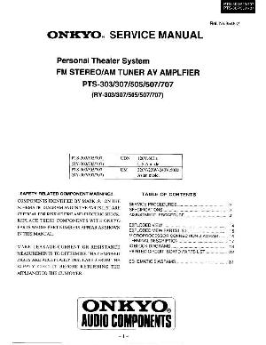 Сервисная инструкция Onkyo PTS-303, PTS-307, PTS-505, PTS-507, PTS-707 ― Manual-Shop.ru