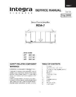 Сервисная инструкция Onkyo RDA-7 ― Manual-Shop.ru
