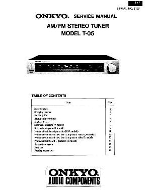 Сервисная инструкция Onkyo T-05 ― Manual-Shop.ru
