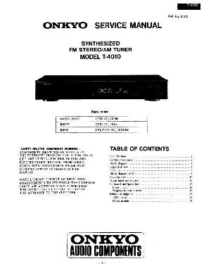 Сервисная инструкция Onkyo T-4010 ― Manual-Shop.ru