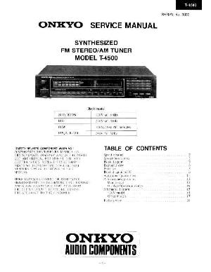 Service manual Onkyo T-4500 ― Manual-Shop.ru