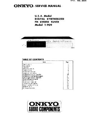 Service manual Onkyo T-909 ― Manual-Shop.ru