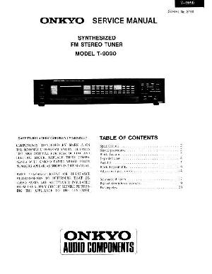 Сервисная инструкция Onkyo T-9090 ― Manual-Shop.ru