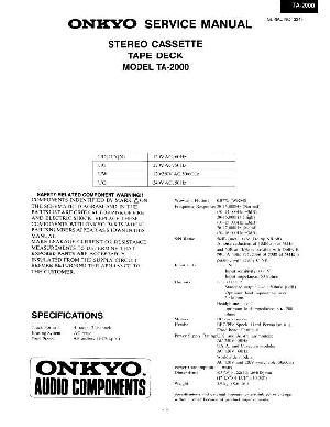 Сервисная инструкция Onkyo TA-2000 ― Manual-Shop.ru