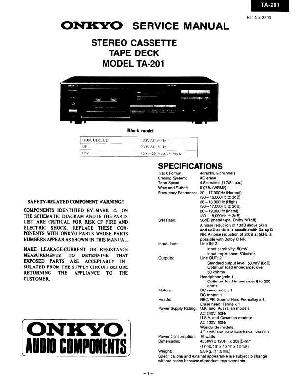 Service manual Onkyo TA-201 ― Manual-Shop.ru