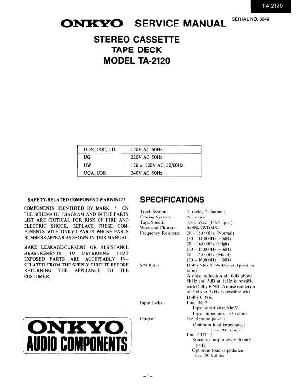 Service manual Onkyo TA-2120 ― Manual-Shop.ru
