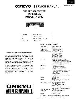 Service manual Onkyo TA-2600 ― Manual-Shop.ru