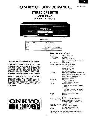 Service manual Onkyo TA-RW313 ― Manual-Shop.ru