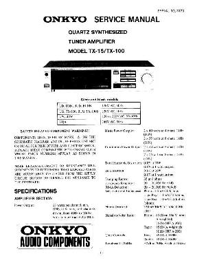 Сервисная инструкция Onkyo TX-15, 100 ― Manual-Shop.ru