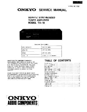 Сервисная инструкция Onkyo TX-18 ― Manual-Shop.ru