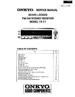 Service manual Onkyo TX-21 ― Manual-Shop.ru