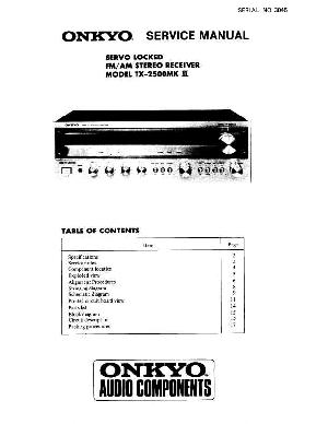 Service manual Onkyo TX-2500MKII ― Manual-Shop.ru