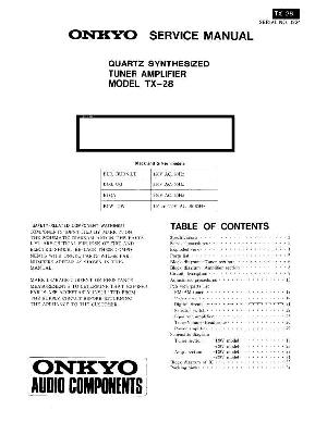Сервисная инструкция Onkyo TX-28 ― Manual-Shop.ru
