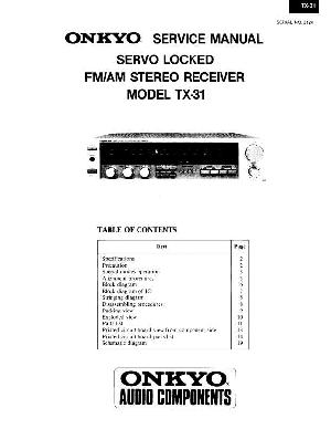 Сервисная инструкция Onkyo TX-31 ― Manual-Shop.ru