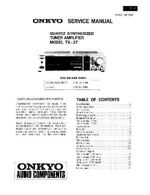 Сервисная инструкция Onkyo TX-37 ― Manual-Shop.ru