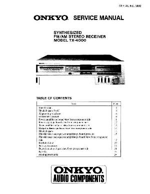 Сервисная инструкция Onkyo TX-4000 ― Manual-Shop.ru