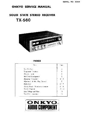 Service manual Onkyo TX-560 ― Manual-Shop.ru