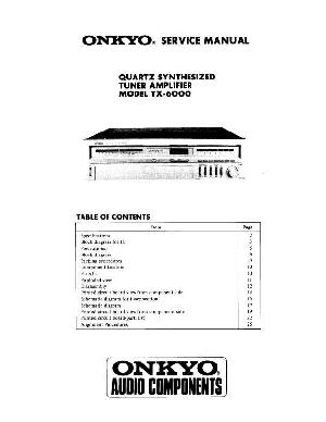 Сервисная инструкция Onkyo TX-6000 ― Manual-Shop.ru