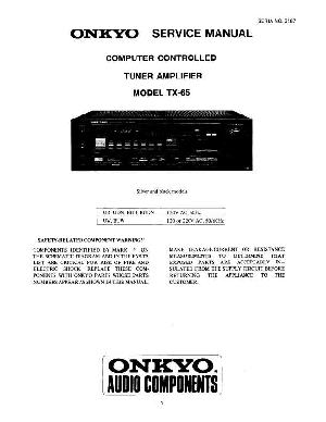 Сервисная инструкция Onkyo TX-65 ― Manual-Shop.ru