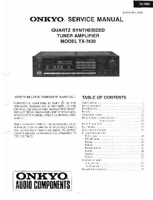 Сервисная инструкция Onkyo TX-7430 ― Manual-Shop.ru