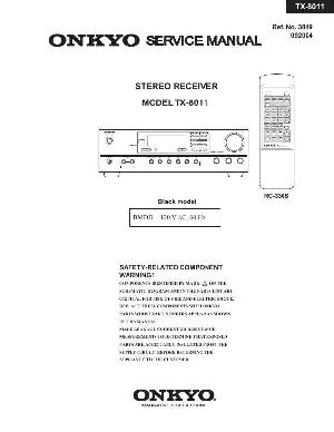 Сервисная инструкция Onkyo TX-8011 ― Manual-Shop.ru