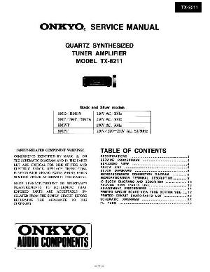 Сервисная инструкция Onkyo TX-8211 ― Manual-Shop.ru