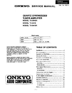 Сервисная инструкция Onkyo TX-8410, TX-8410R ― Manual-Shop.ru