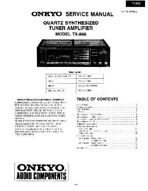Сервисная инструкция Onkyo TX-866 ― Manual-Shop.ru