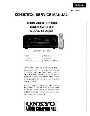 Сервисная инструкция Onkyo TX-DS838 ― Manual-Shop.ru