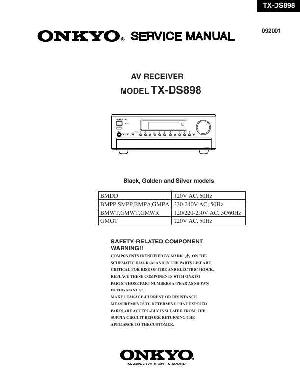 Сервисная инструкция Onkyo TX-DS898 ― Manual-Shop.ru