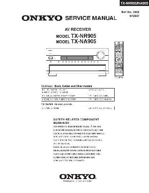 Сервисная инструкция Onkyo TX-NA905, TX-NR905 ― Manual-Shop.ru