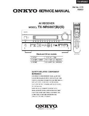 Сервисная инструкция Onkyo TX-NR5007 ― Manual-Shop.ru