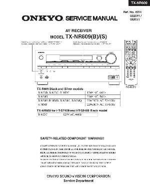 Сервисная инструкция Onkyo TX-NR609 ― Manual-Shop.ru