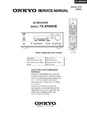 Сервисная инструкция Onkyo TX-SR600E ― Manual-Shop.ru