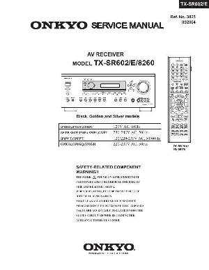 Сервисная инструкция Onkyo TX-SR602E, TX-SR8260 ― Manual-Shop.ru