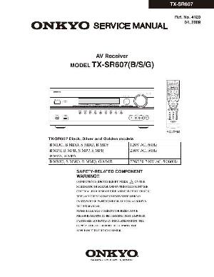 Сервисная инструкция Onkyo TX-SR607 ― Manual-Shop.ru