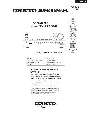 Сервисная инструкция Onkyo TX-SR700E ― Manual-Shop.ru