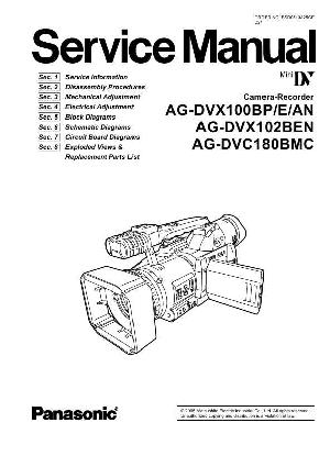 Сервисная инструкция Panasonic AG-DVX100BP, AG-DVX102BEN, AG-DVC180BMC ― Manual-Shop.ru