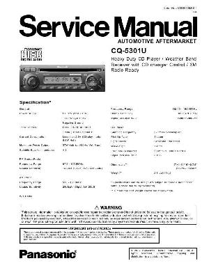 Service manual Panasonic CQ-5301U ― Manual-Shop.ru