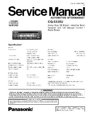 Service manual Panasonic CQ-5335U ― Manual-Shop.ru